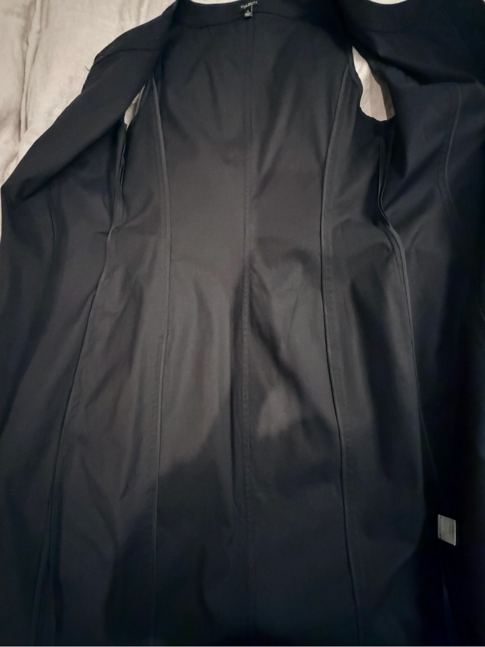 Talbots Ruffle-Front Belted Shirt Dress - Picture 8 of 9
